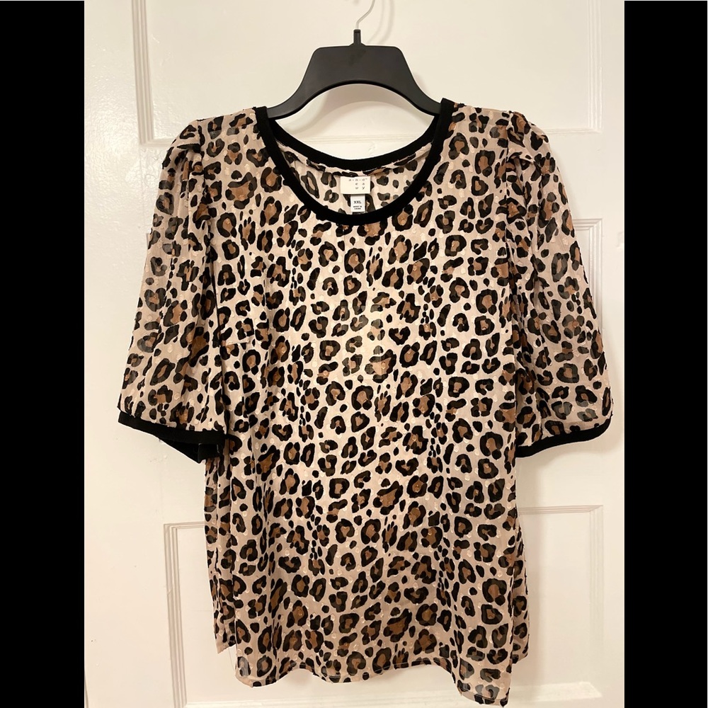 A New Day Semi Sheer Top